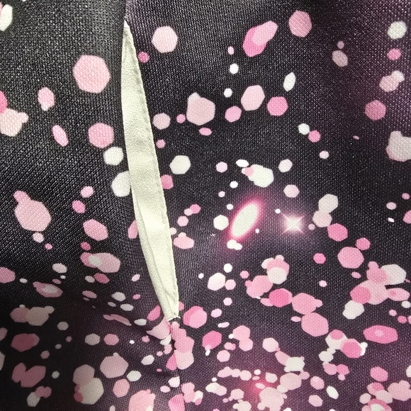 Emma And Elsa Girls' 5/6Y Pink Black Front Zip-Up Hoodie Jacket. - Picture 4 of 8